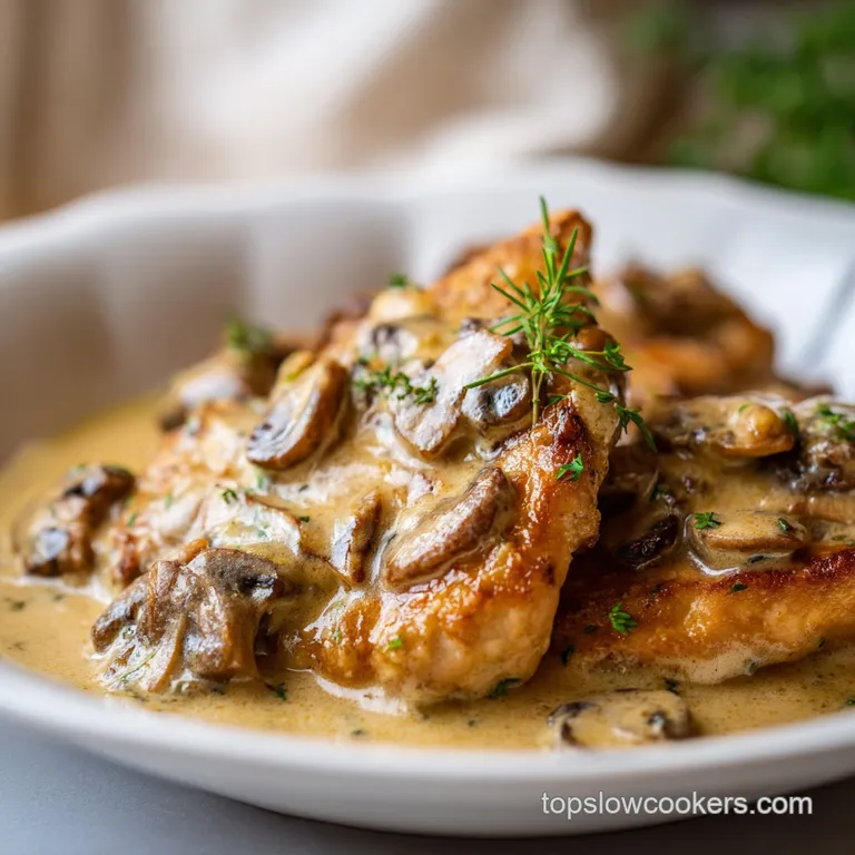 Creamy Mushroom Chicken: Silky and Savory
