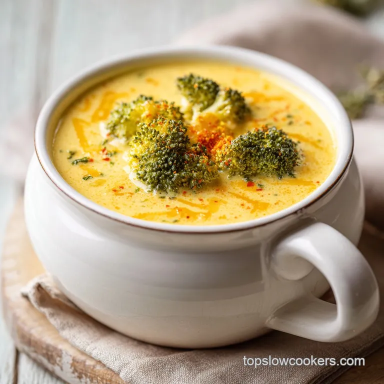 Crock Pot Broccoli Cheddar Soup: Creamy and Simple