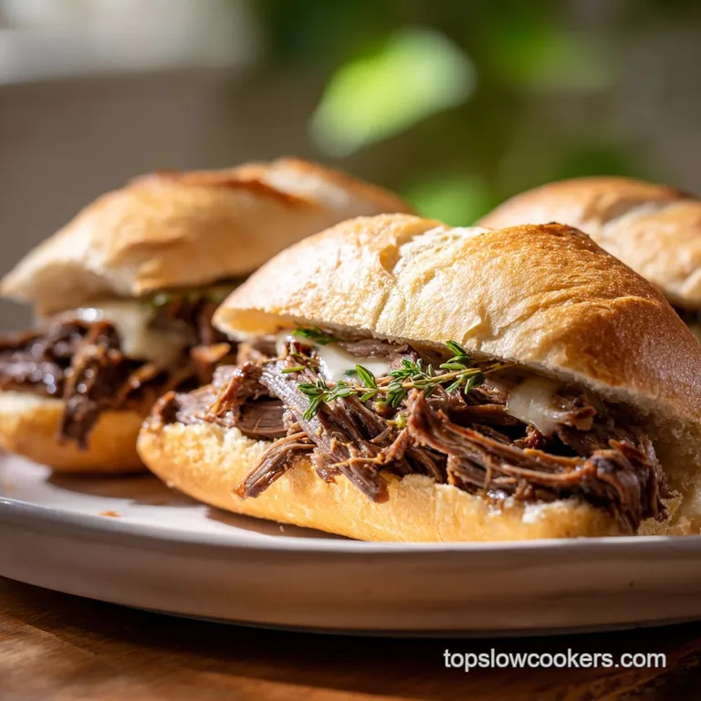Crock Pot French Dip Sandwiches Recipe