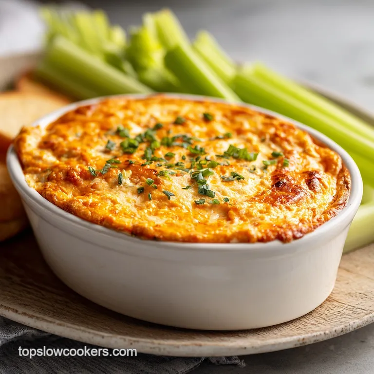 Crockpot Buffalo Chicken Dip