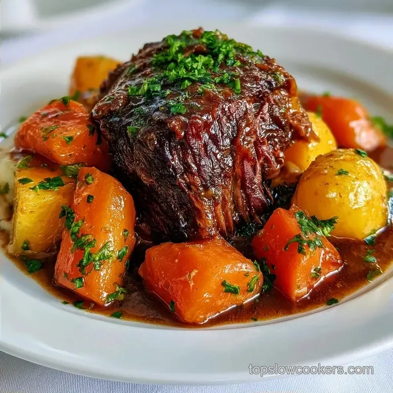 Easy Slow Cooker Dad Dinner: Pot Roast