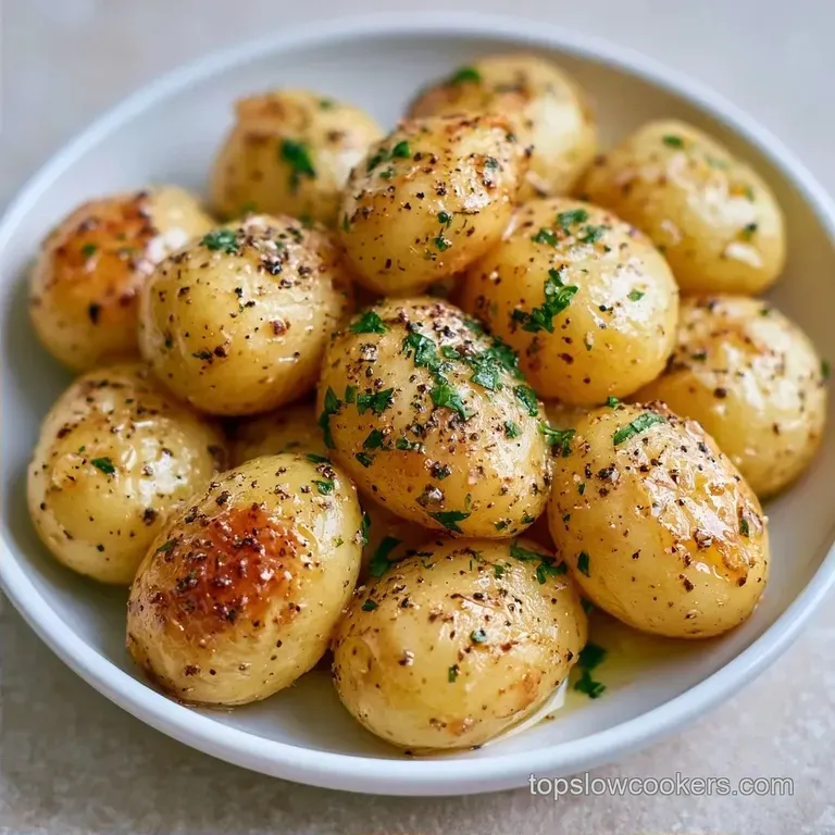 Garlic Butter Slow Cooker Potatoes: Velvety and Rich
