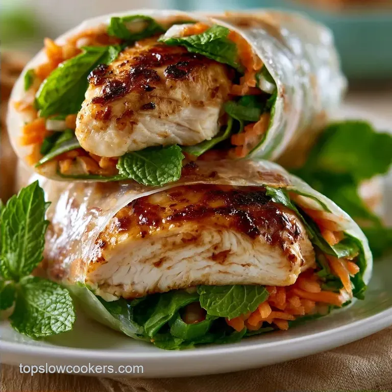 Lemongrass Chicken Wraps: Fresh and Zesty