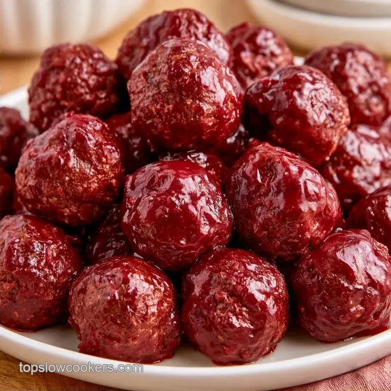 Old Fashioned Grape Jelly Meatballs: Party-Ready