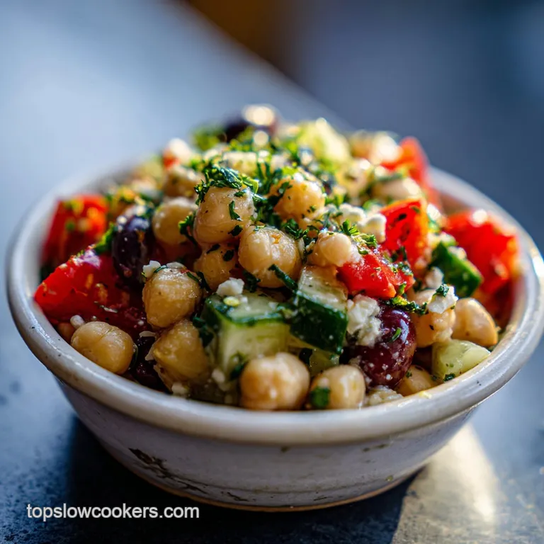 Mediterranean Chickpea Salad: Fresh and Crisp
