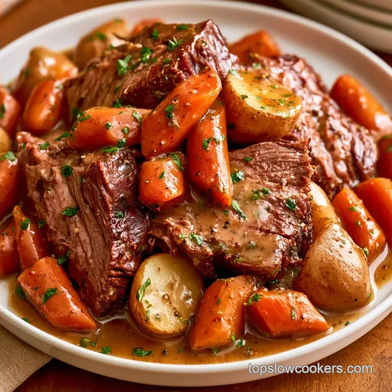 Peppercorn Pot Roast: Slow Cooker Method