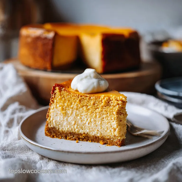Pumpkin Cake Cheesecake: Silky and Baked