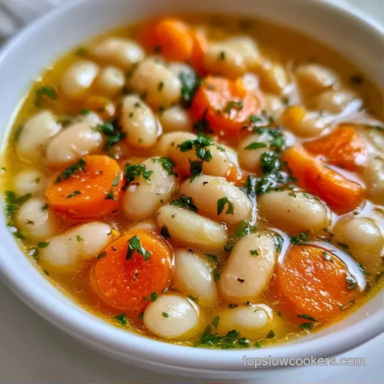A white ceramic bowl of thick bean stew paired with a crusty piece of sourdough bread on a neutral linen napkin.