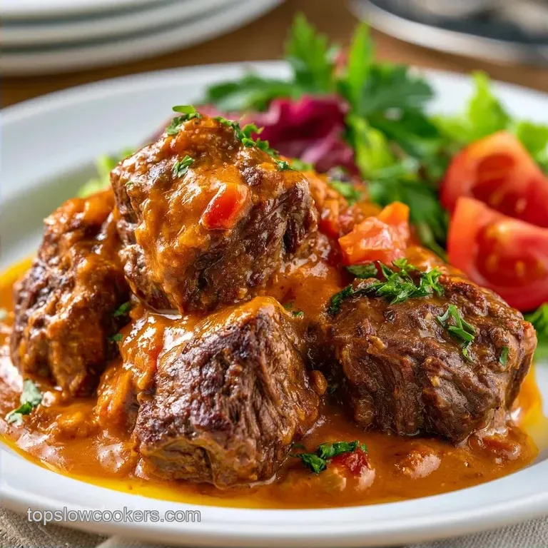 Filipino Slow Cooker Beef Kare Kare in 9 Hours