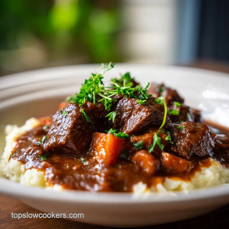 Slow Cooker Thick Chunky Beef Stew