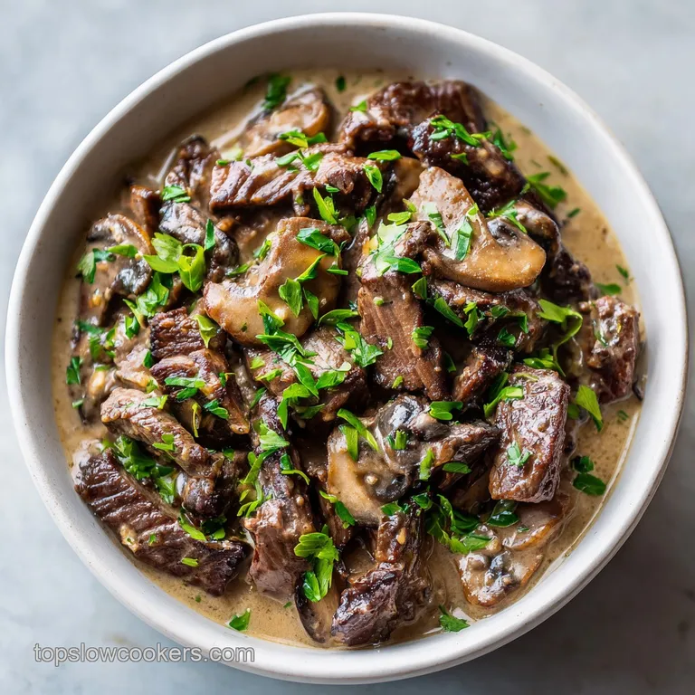 Slow Cooker Beef Stroganoff Recipe