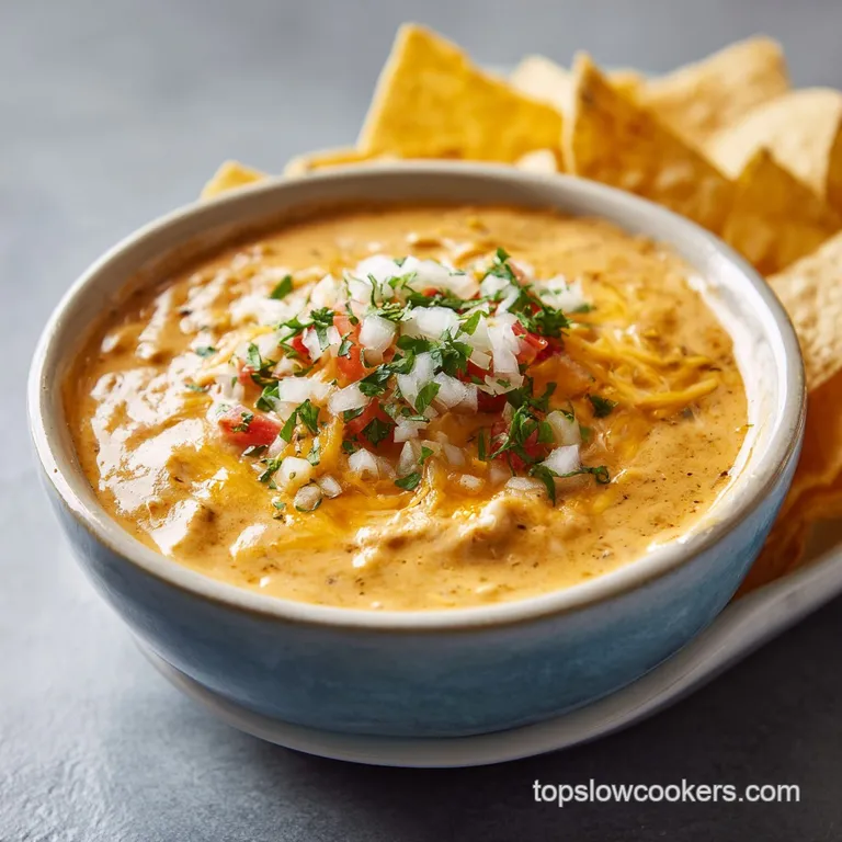Smooth, cheese dip cascading from a rustic bowl, served with toasted bread slices and colorful vegetable crudit&eacute;s.