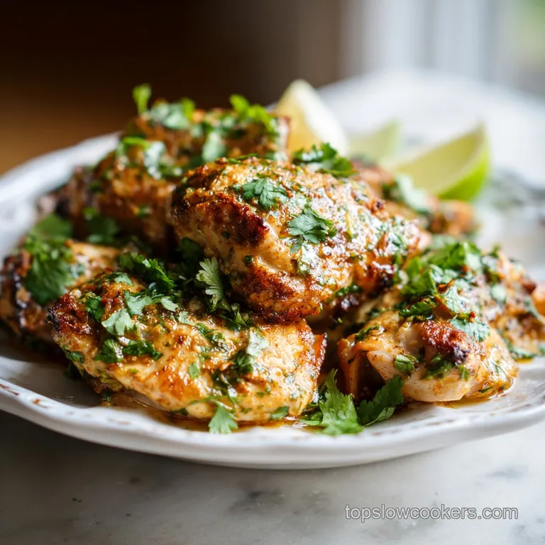 Slow Cooker Cilantro Lime Chicken