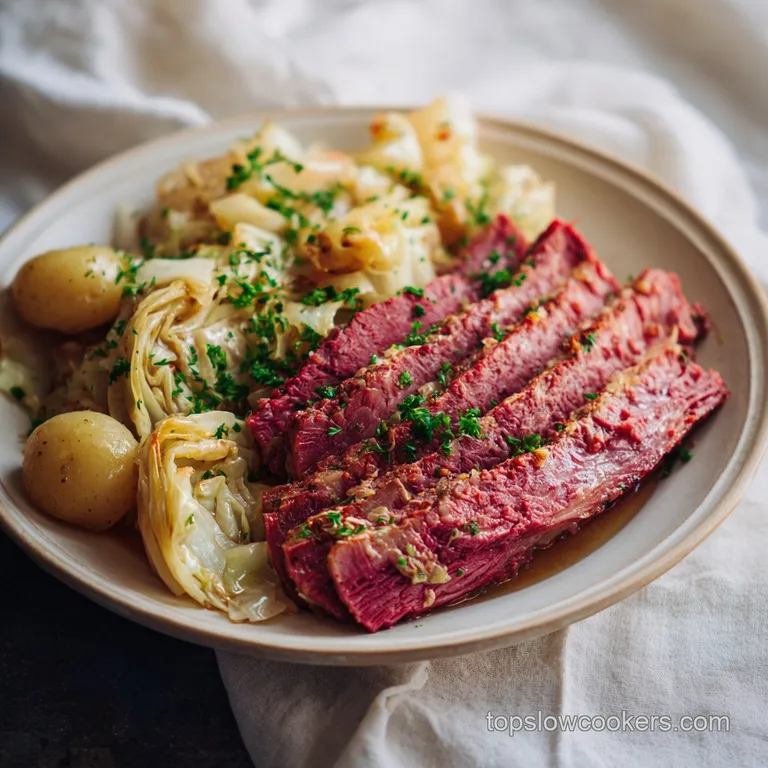Slow Cooker Corned Beef and Cabbage