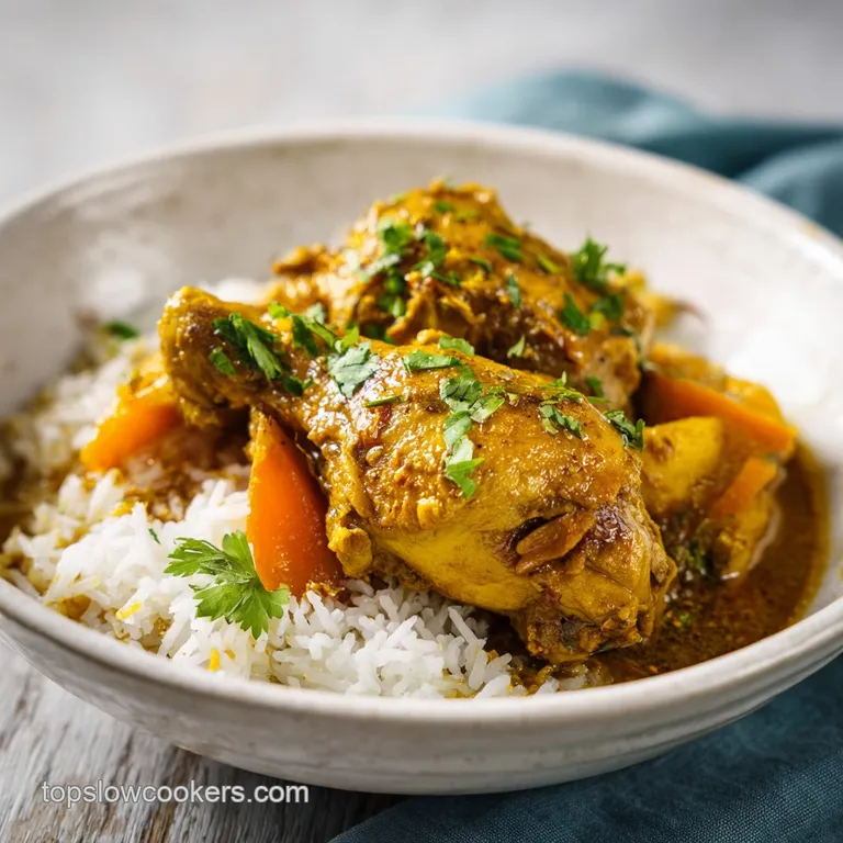 Slow Cooker Jamaican Curry Chicken