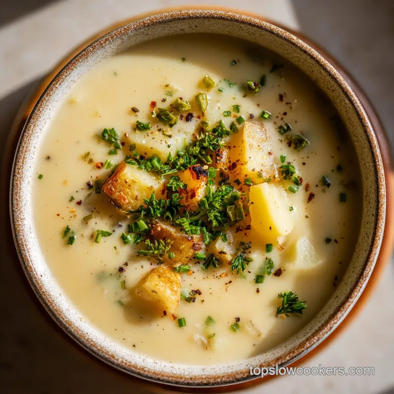 Slow Cooker Potato Soup: Silky and Thick