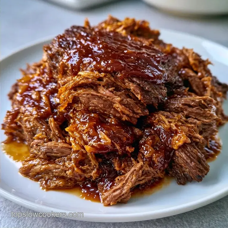 Slow Cooker Pulled Beef for Dad