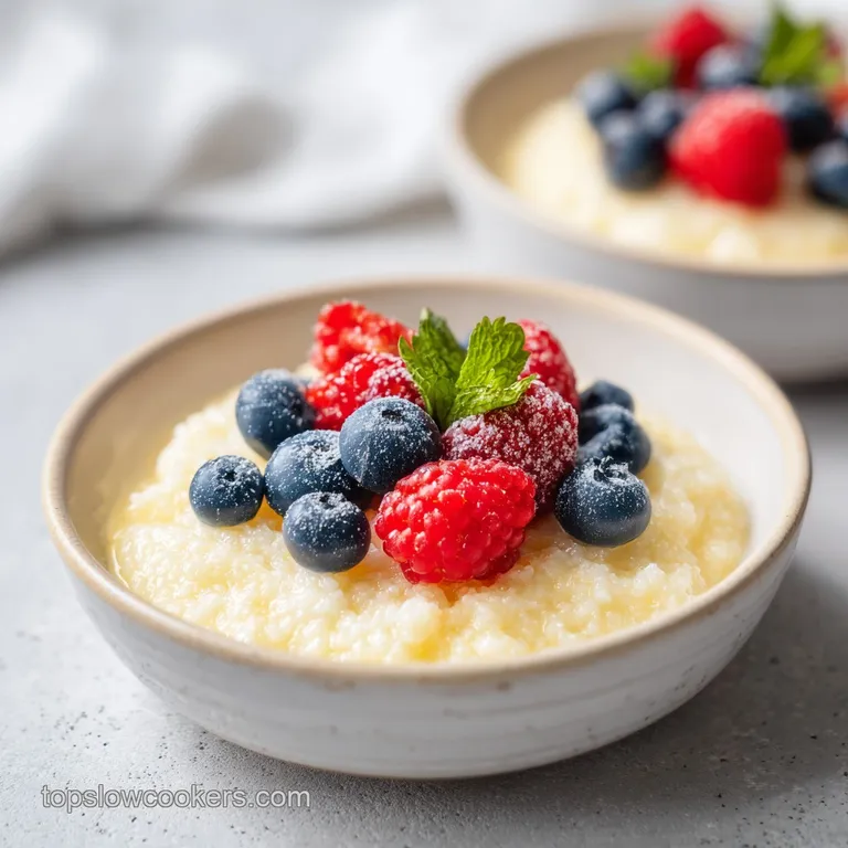 Slow Cooker Rice Pudding Recipe