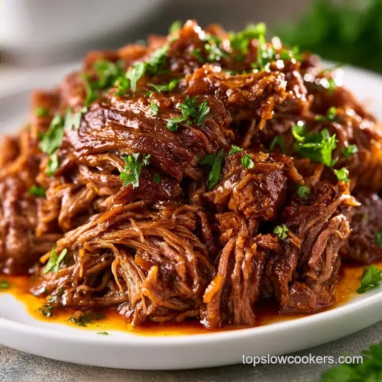 Hearty Slow Cooker Shredded Beef for Dad