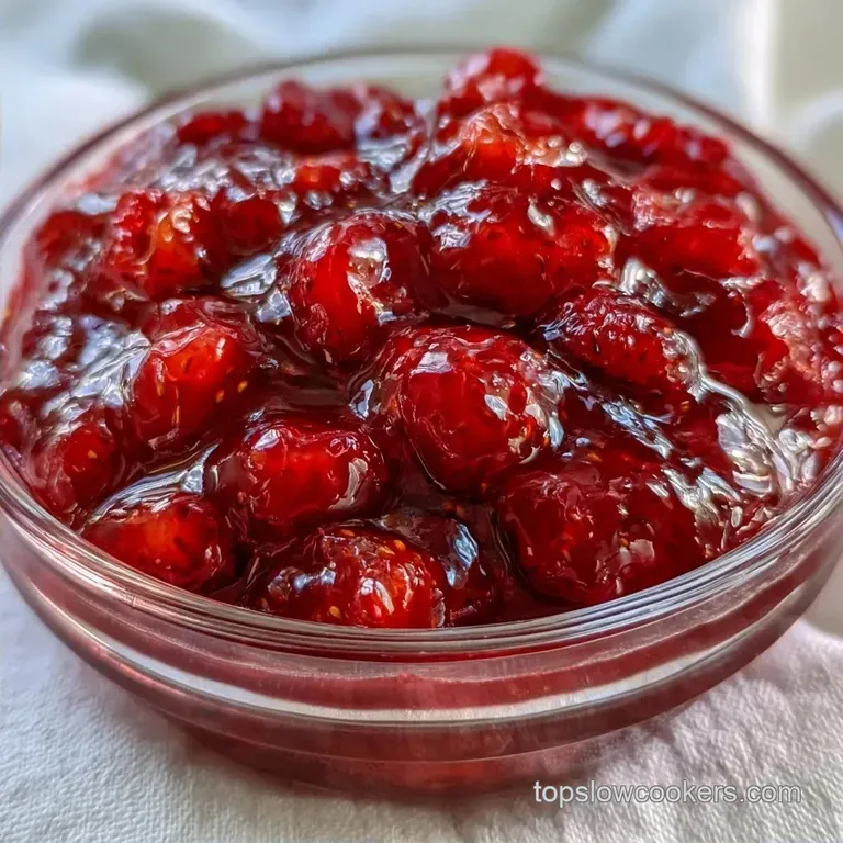 Slow Cooker Strawberry Jam: Tangy and Thick
