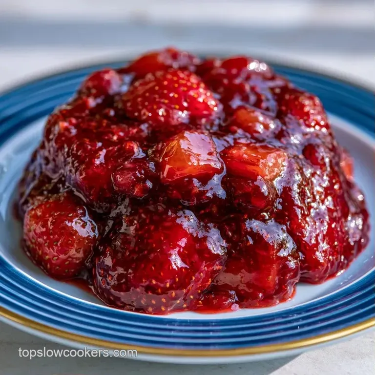 Thick ruby red preserves spread over a warm buttered croissant on a minimalist matte gray stoneware plate.