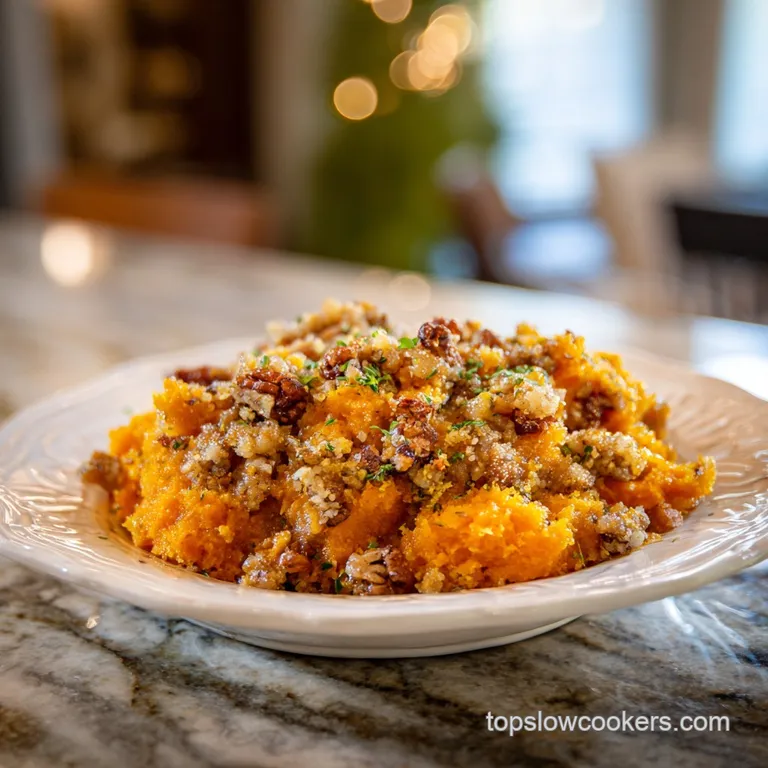 Slow Cooker Sweet Potato Casserole