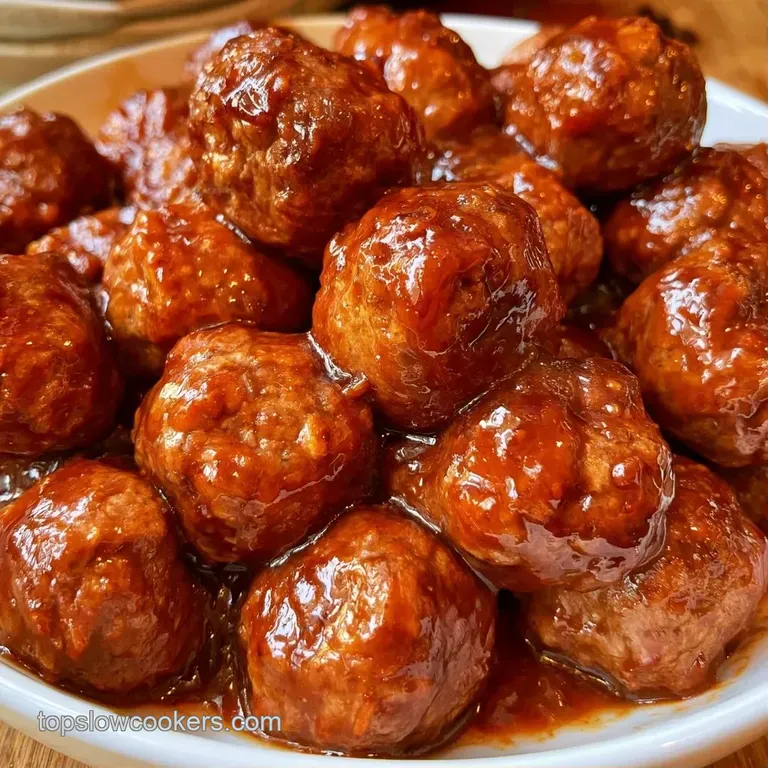 Tender, glazed meat-spheres arranged on a minimalist ceramic plate, garnished with bright green scallions and sesame.