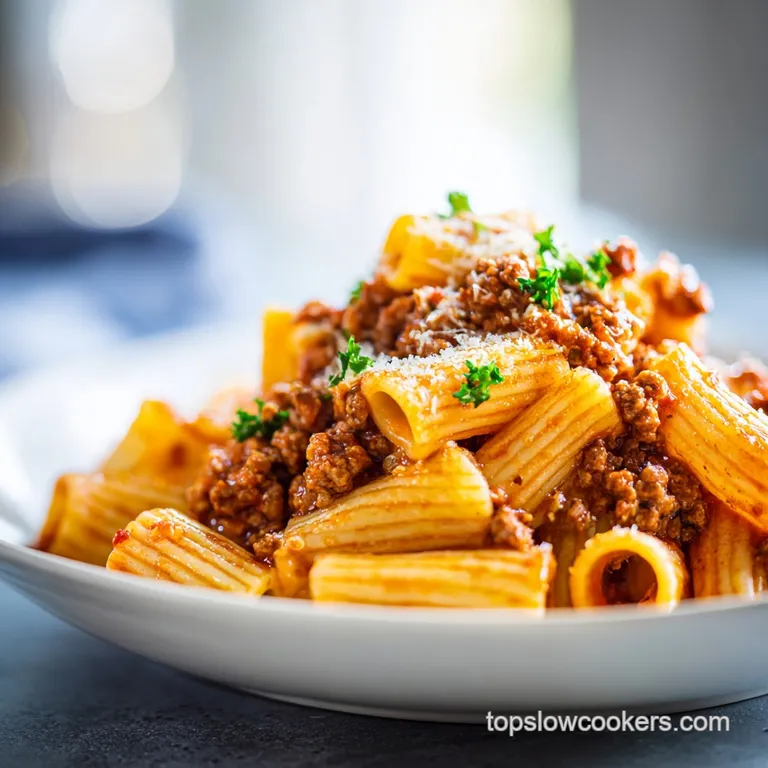 Slow Cooker Ground Turkey Pasta Sauce