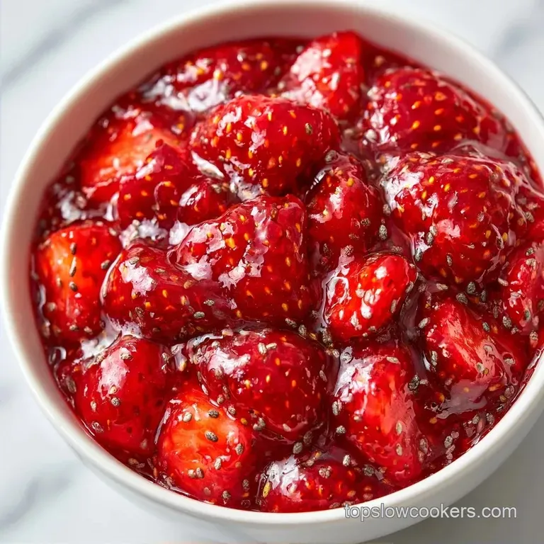 Crockpot Strawberry Chia Jam