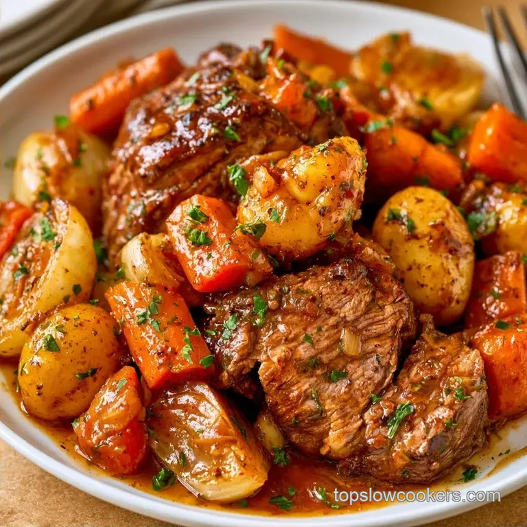 Slow Cooker Worcestershire Pot Roast